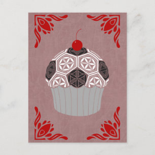 Carte Postale cupcake de géométrie sacrée