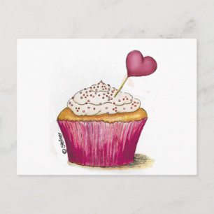 Carte Postale Cupcake - Jour le plus doux