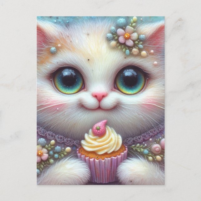 Carte postale Cupcake Kitty (Devant)