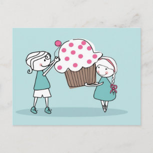 Carte Postale Cupcake Love