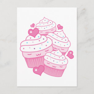 Carte Postale cupcake love