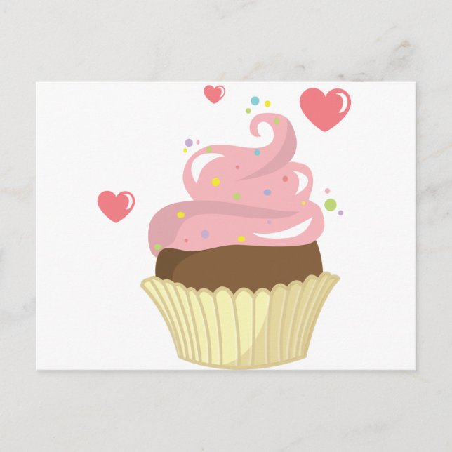 Carte Postale Cupcake simple (Devant)