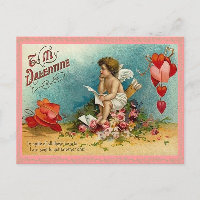 Carte postale Cupid de Saint-Valentin (Devant)