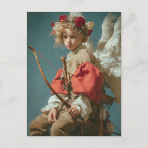 Carte Postale Cupidon Ange Vintage