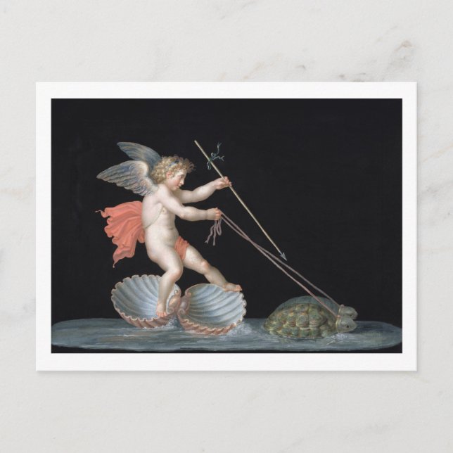 Carte Postale Cupidon dirigé par Tortoises (huile sur panneau) (Devant)