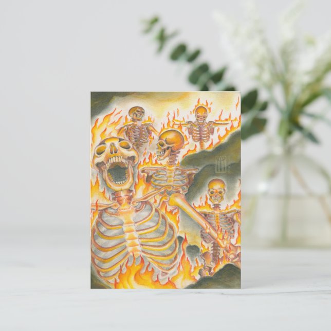 Carte Postale Curiosité des Légions Infernales (Debout devant)