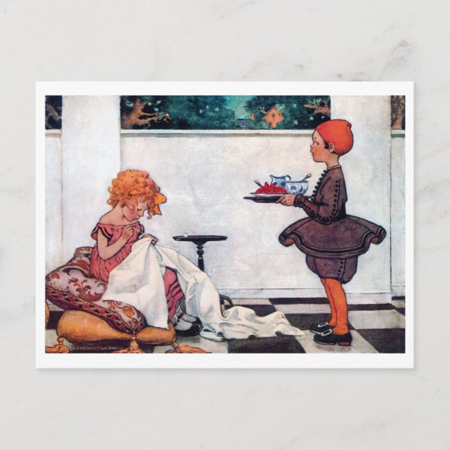 Carte Postale Curly Girl, Jessie Willcox Smith (Devant)