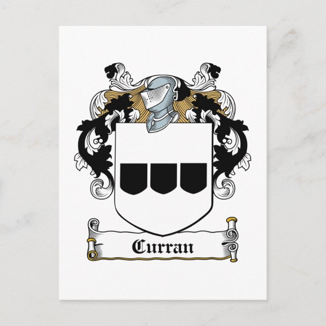 Carte Postale Curran Family Crest (Devant)