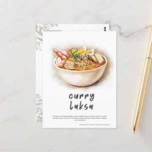Carte postale Curry Laksa Malaysia