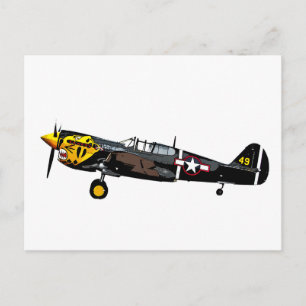 Carte Postale Curtis P-40K Warhawk