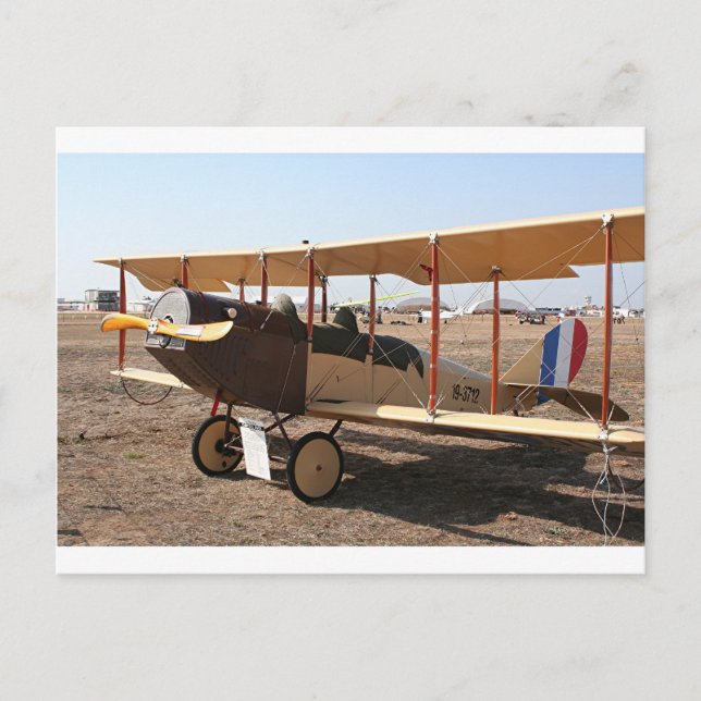 Carte Postale Curtiss Jenny Biplane (Devant)