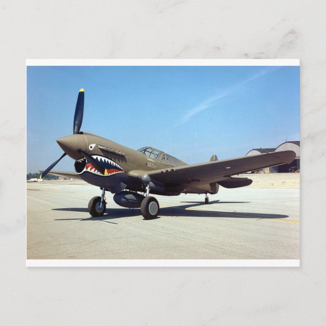 Carte Postale curtiss P-40 tomahawk (Devant)