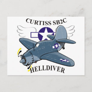Carte Postale curtiss sb2c helldiver