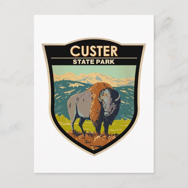 Carte Postale Custer State Park South Dakota American Bison (Devant)