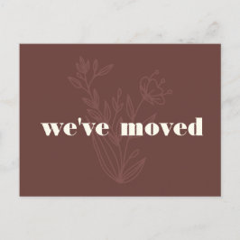 Carte Postale Custom New Home Botanical Nous avons déplacé le Mo