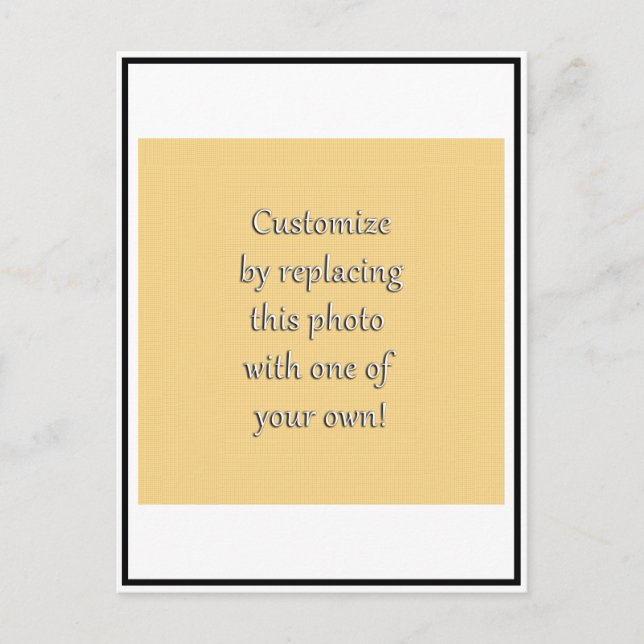 Carte Postale Customisez-Le ! Ajouter votre art ou votre photo (Devant)