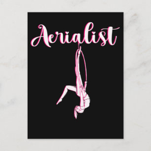 Carte Postale Cute Aerialist Femmes Artiste de Hoop Aérien