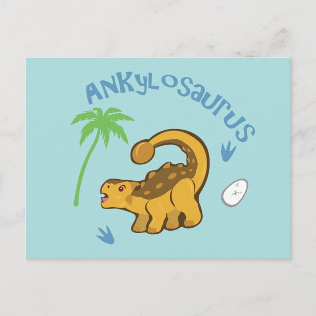 Carte Postale Cute Ankylosaurus (Devant)