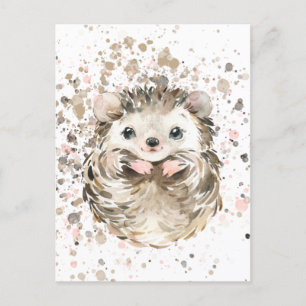 Carte Postale Cute Baby Hedgebog 