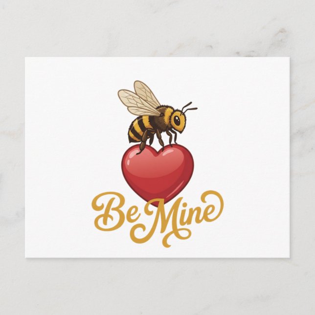 Carte Postale Cute Be Mine Honeycomb  (Devant)