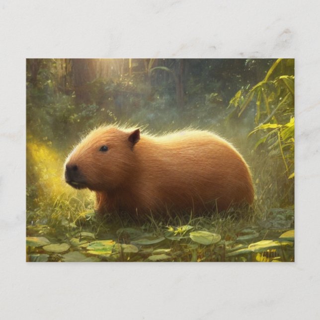 Carte postale Cute Capybara (Devant)