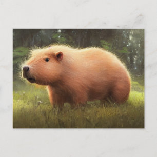 Carte postale Cute Capybara
