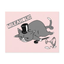 Cute Cat Baron Pun | "milkaholic"