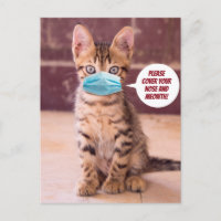 Cute Chat Avec Masque - S'Il Vous Plaît Couvrir Vo