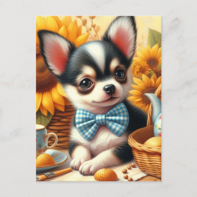 Carte Postale Cute Chihuahua Puppy (Devant)