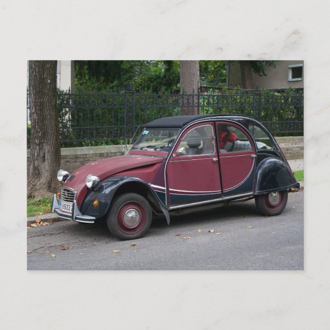 Carte Postale Cute Citroen 2CV Charleston (Devant)