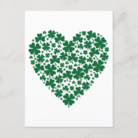 Cute Clover Coeurs Shamrocks St. Patrick's Day Cad