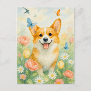 Carte postale Cute Corgi Welsh Corgi Queen