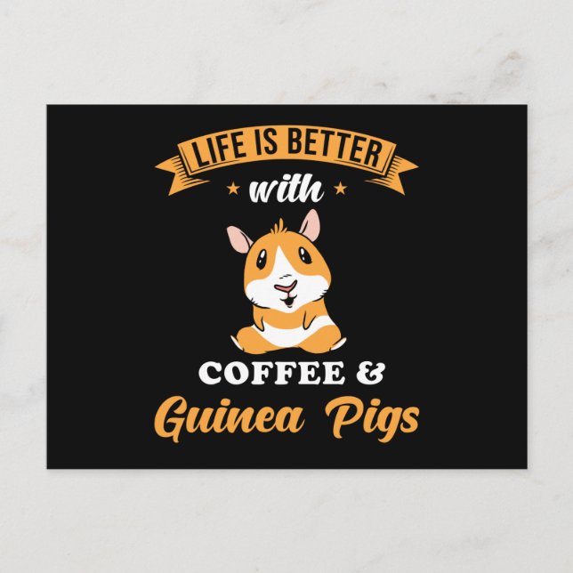 Carte Postale Cute de porc de Guinée (Devant)