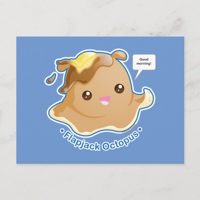 Carte Postale Cute flapjack Octopus (Devant)