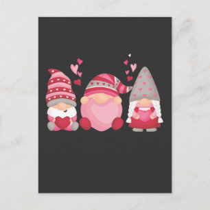 Carte Postale Cute Gnome Valentines Jour Coeur