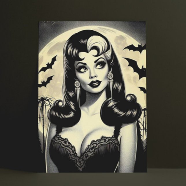 Carte Postale Cute Goth Girl (Créateur téléchargé)