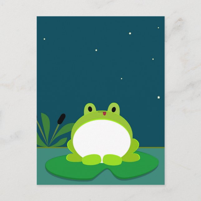 Carte Postale Cute grenouille (Devant)