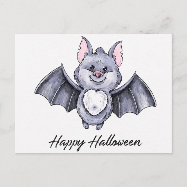 Carte Postale Cute Halloween (Devant)