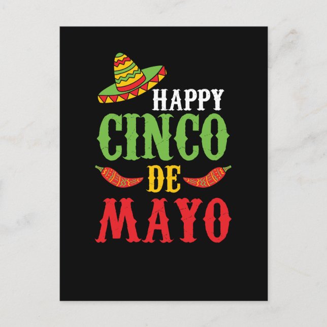 Carte Postale Cute Happy Cinco De Mayo (Devant)