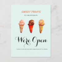 Cute Ice Cream shop Nous sommes ouverts