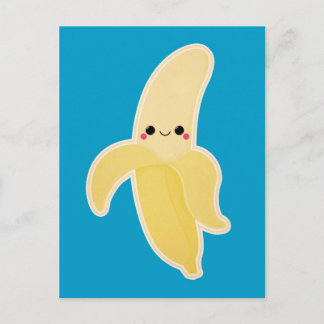 Carte Postale Cute Kawaii Banana