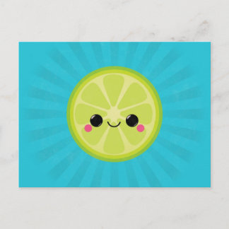 Carte Postale Cute Kawaii Lime
