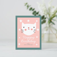 Cute Kitty Chat Joyeux Anniversaire