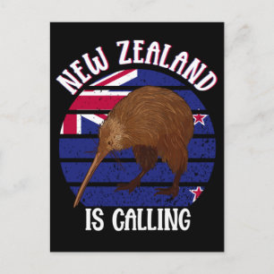 Carte Postale Cute Kiwi Bird New Zealand Travel