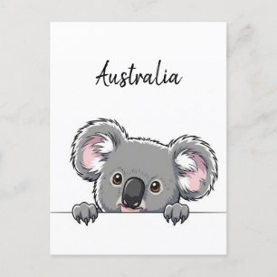 Carte Postale Cute Koala Travel