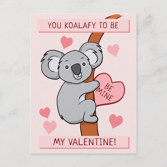 Carte Postale Cute Koala-ty Valentine (Devant)