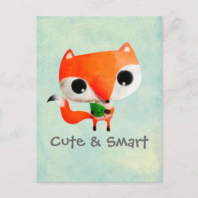 Carte Postale Cute Little Fox (Devant)
