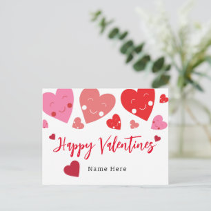 Carte Postale Cute Love Heart Valentine's
