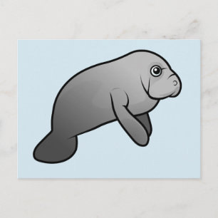 Carte Postale Cute Manatee