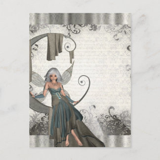 Carte Postale Cute manga fairy